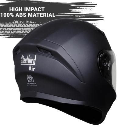 Steelbird Sba Gt Full Face Helmet With Clear Visor Dashing Black