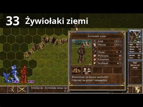 Zagrajmy w Heroes 3 Ostrze Armagedonu 33 Żywiołaki ziemi YouTube