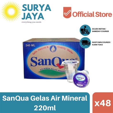 Jual Distributor Air Sanqua Gelas Ml Isi Pcs Air Mineral Dus