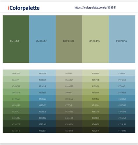 1 Latest Color Schemes with Glacier And Swamp Green Color tone ...