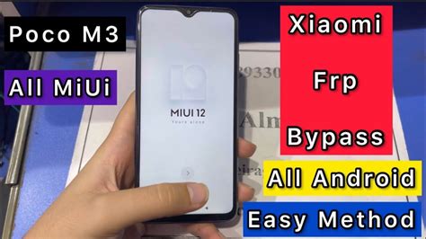 Comment Débloquer Compte Google Xiaomi Redmi POCO M3 FACILEMENT YouTube