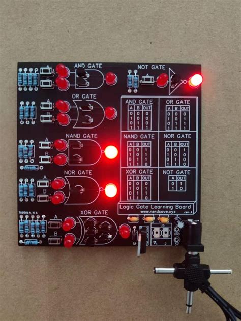 Logic Gate Pcb Learning Board Diy Soldering 4 Steps Instructables