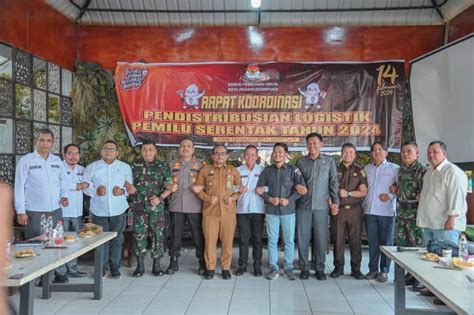 Pj Walikota Hadiri Rapat Koordinasi Pendistribusian Logistik Pemilu