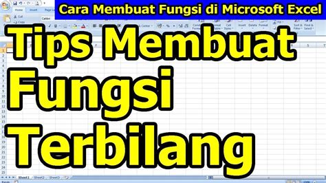 Tips Membuat Fungsi Terbilang YouTube