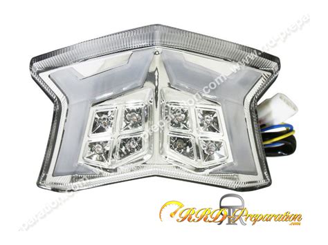 Piloto Trasero Led Transparente Con Intermitentes Avoc Para Kawasaki Z