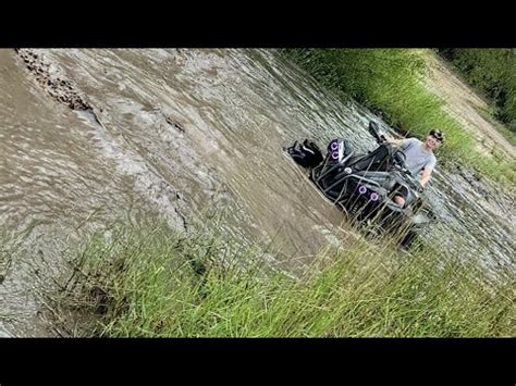 Taking Lucky Through A Pretty Deep Water Hole Wild Country Off Road