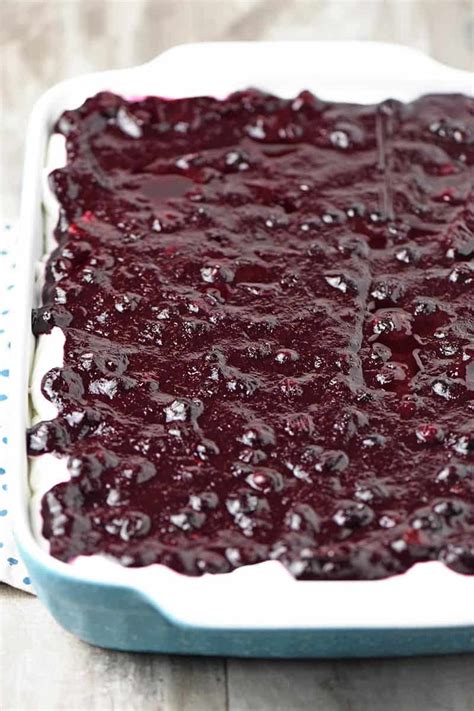 Creamy No Bake Blueberry Yum Yum Dessert Recipe Adventures Of Mel