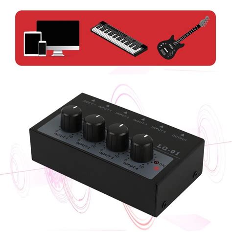 Portable Mixer For Online Podcasts Channel Stereo Headphone Amplifiers