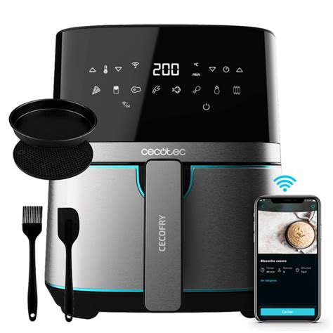 Cecofry Full Inox 5500 Connected Pack Fritadeira sem óleo Airfryer Cecotec