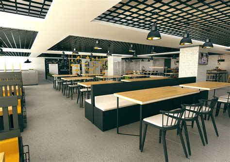 Interior Cafeteria Design on Behance