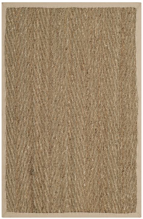 Safavieh Natural Fiber Maisy Border Seagrass Area Rug Natural Ivory