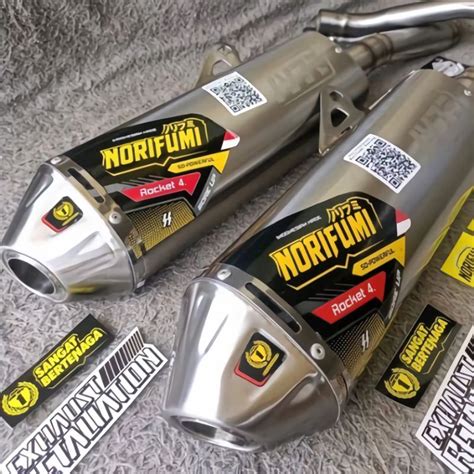 Jual Knalpot Norifumi Rocket Bore Up Kompetisi Stainless Titanium Pnp