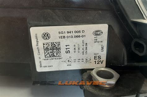 Vw Golf Redizajn Prednji Lijevi Far G D