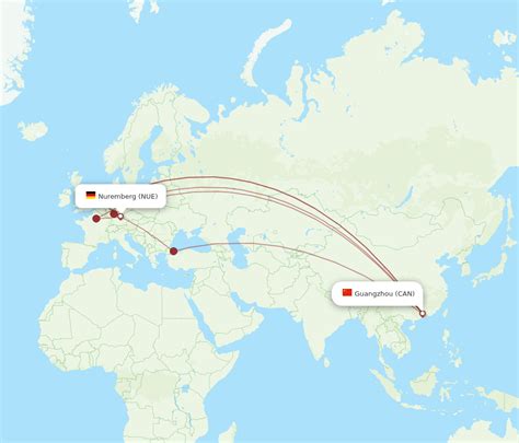 Flights From Guangzhou To Nuremberg CAN To NUE Flight Routes