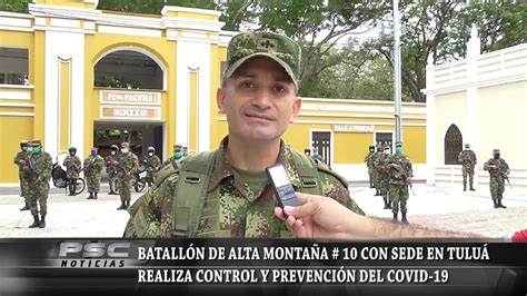 Batall N De Alta Monta A Con Sede En Tulu Realiza Control Y