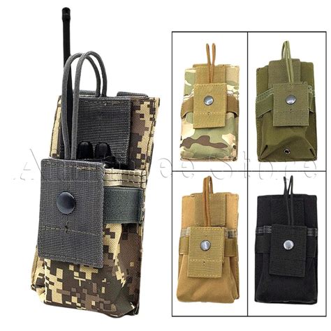 Adjustable Tactical Nylon Walkie Talkie Holster Radio Case Holder