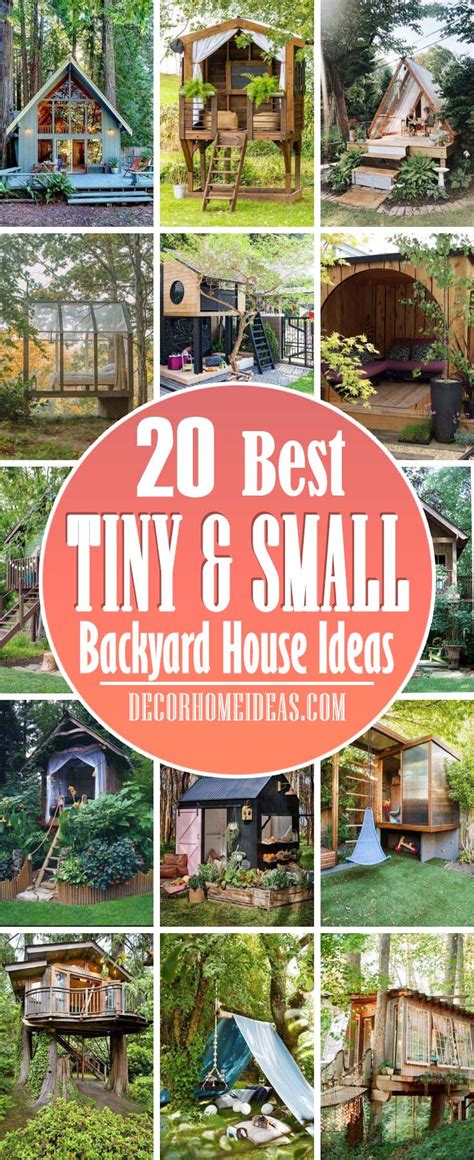 20 Amazing Small Backyard Houses To Play and Relax