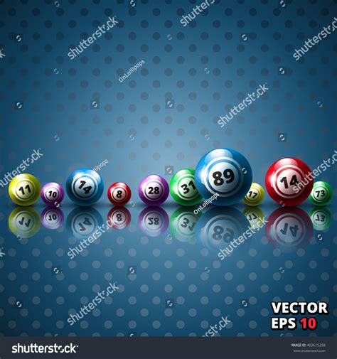 Lottery Balls Background Vector Illustration Stock Vector (Royalty Free ...