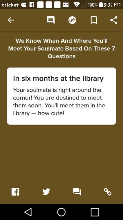 Plan A Date And We Ll Tell You When And Where You Ll Meet Your Soulmate Meeting Your Soulmate