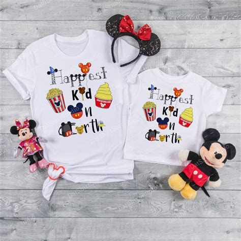 Disney Happiest Kid Matching Disney Shirts going to Disney | Etsy