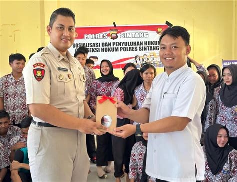 Sosialisasi Hukum Polres Sintang Cegah Penyalahgunaan Narkoba Di