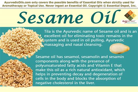 Ayurvedic Health Benefits Of Sesame Oil Essential Oil