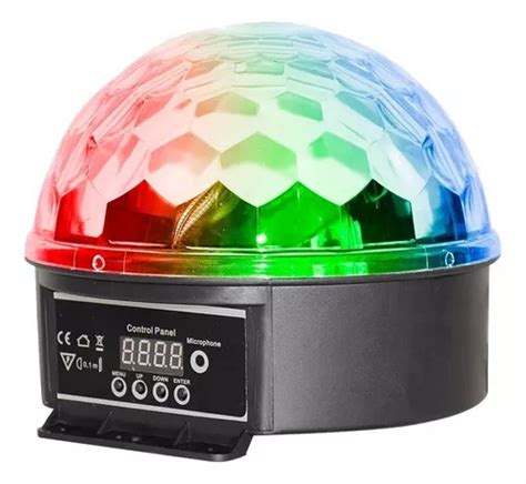 Bola Maluca Cores Led Rgb Hologr Fico Strobo R Tmico Dmx Frete Gr Tis