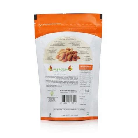 Ambrosia G Whole Natural Almond At Rs Kilogram Organic Almond