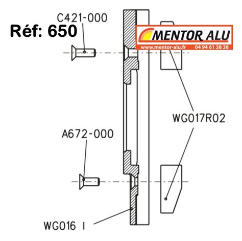 MENTOR Alu PVC Stores Gâche de fenêtre et baie coulissante