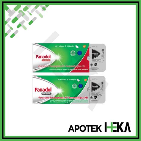 Jual Panadol Cold Flu Hijau Strip Isi 10 Tablet Flu Dan Batuk Di