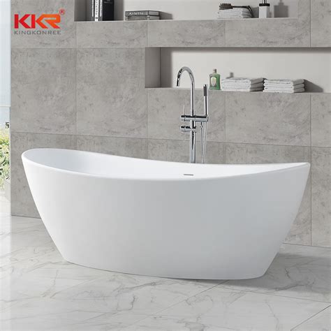 Artificial Stone Solid Surface Bathtub Freestanding Kingkonree