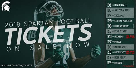 MSU Home Football Tickets On Sale Now : r/theonlycolors