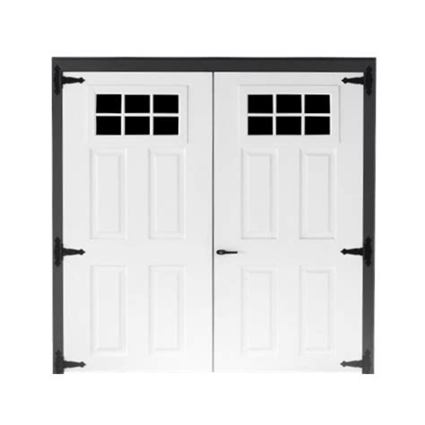 Fiberglass Exterior Double Doors For Shed - Glass Designs