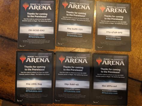 2020 Prerelease Codes for grabs. Enjoy ! : r/MagicArena