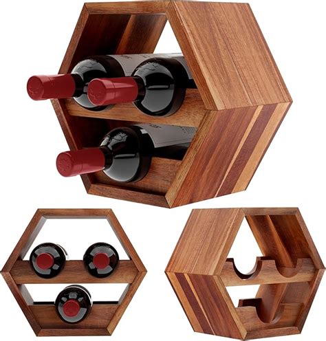 Amazon Visurta Wood Wine Rack Modular 2 Way Design Wine Holder