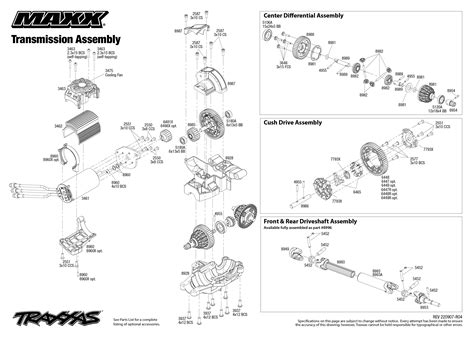 Exploded View Traxxas Maxx 18 4wd Tqi Rtr Transmission Astra