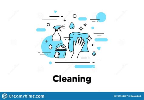 Cleaning Napkin Line Icon Wipe And Disinfection By Cleaning Cloth And