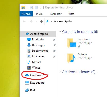 Quitar Acceso De OneDrive Del Explorador De Windows 10