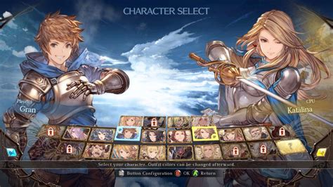 Granblue Fantasy Versus Characters Full Roster Of 25 Fighters