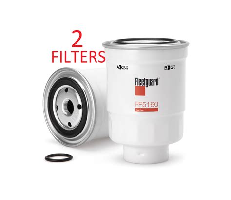 Ff5160 2 Pack Fleetguard Fuel Filter Bf7534 Chevrolet Gmc Dodge Koma Auto Truckparts