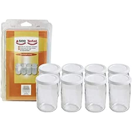 Seb 8 pots en verre pour La Yaourtière 2 989641 Amazon fr Cuisine et