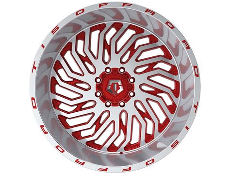 TIS Machined Red 561 Wheel 561MRL 2226844 Havoc Offroad