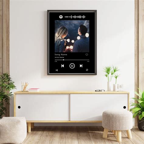 Personalised Spotify Poster Print Spotify Code Album Cover Picture