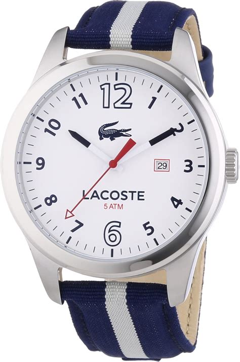 Lacoste 2010722 Reloj De Pulsera Hombre Tela Color Multicolor