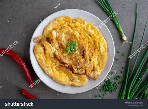 Thai Omelet Over Royalty Free Licensable Stock Photos