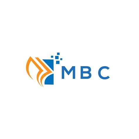 MBC credit repair accounting logo design on WHITE background. MBC ...