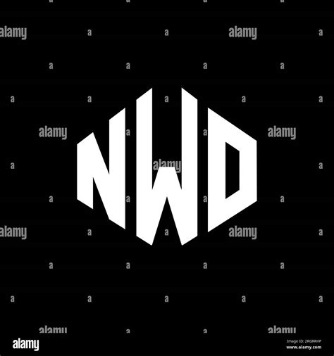 NWO letter logo design with polygon shape. NWO polygon and cube shape ...