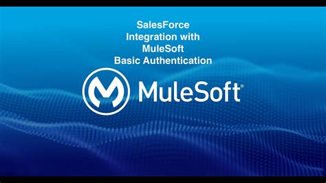 Salesforce Integration With Mulesoft Basic Authentication Youtube