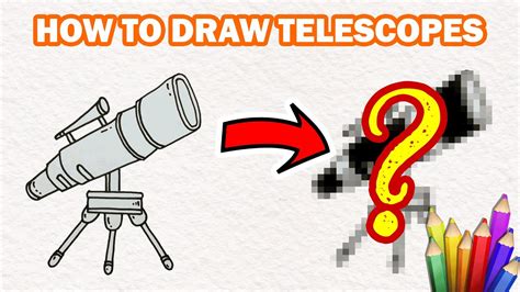 How To Draw Telescopes Step By Step For Beginner Daily Drawing