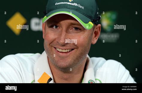 Australias Michael Clarke Speaks During A Press Conference At The Waca